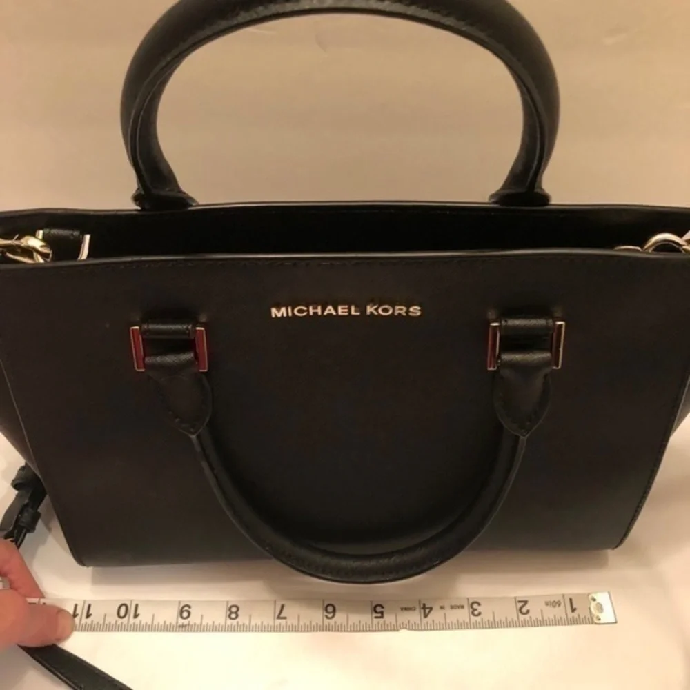 Michael kors black saffiano leather Selma bag